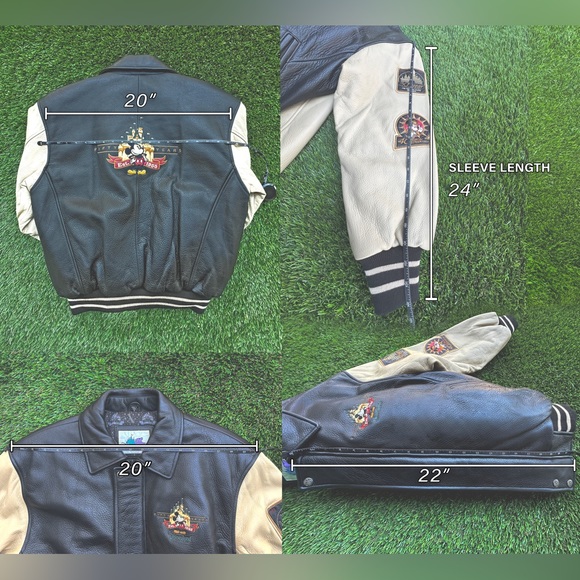 Disneyland Mickey Mouse 50th Anniversary Varsity Leather Jacket (SOLD) - Picture 3 of 8